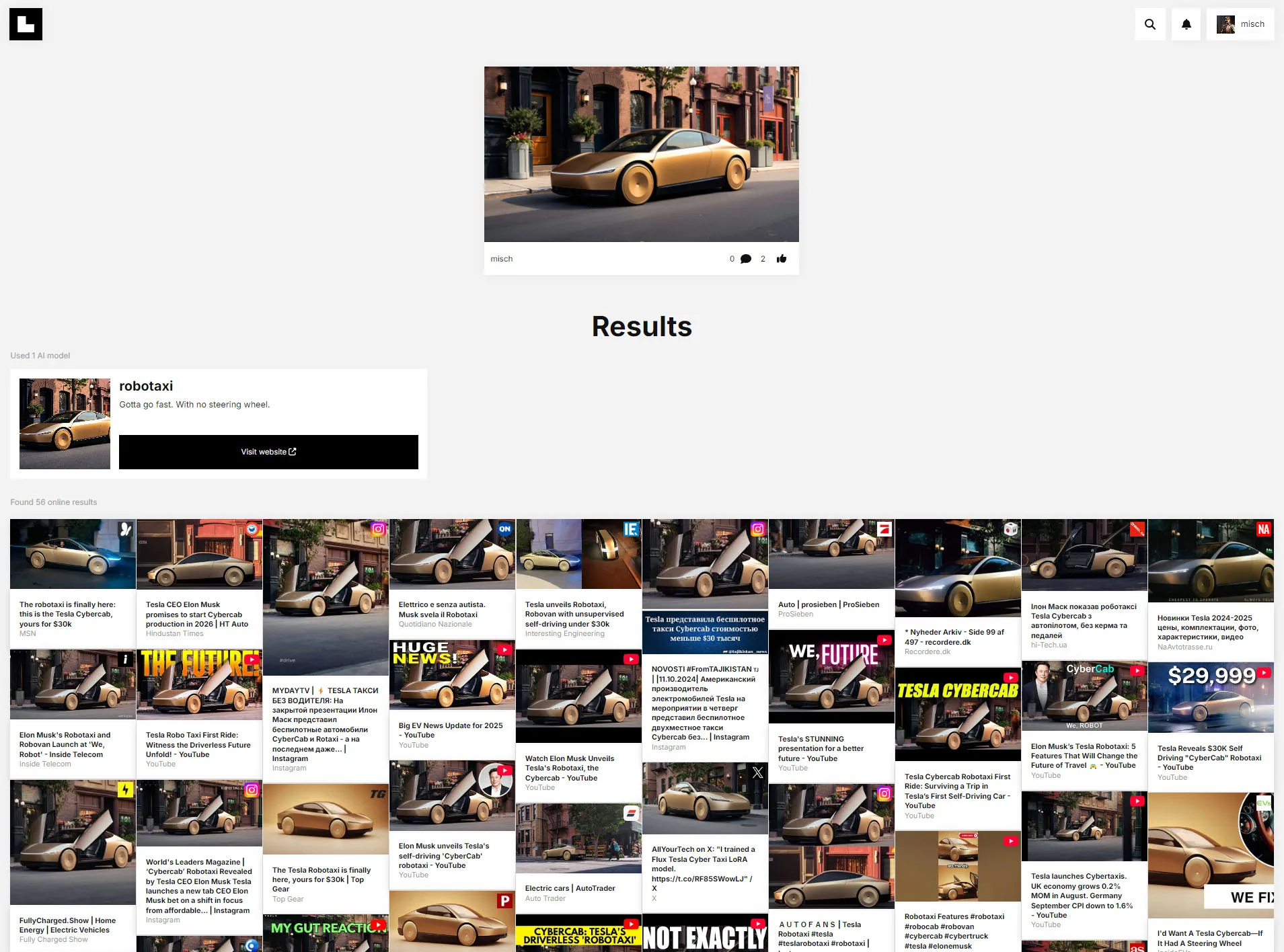Robotaxi with Find