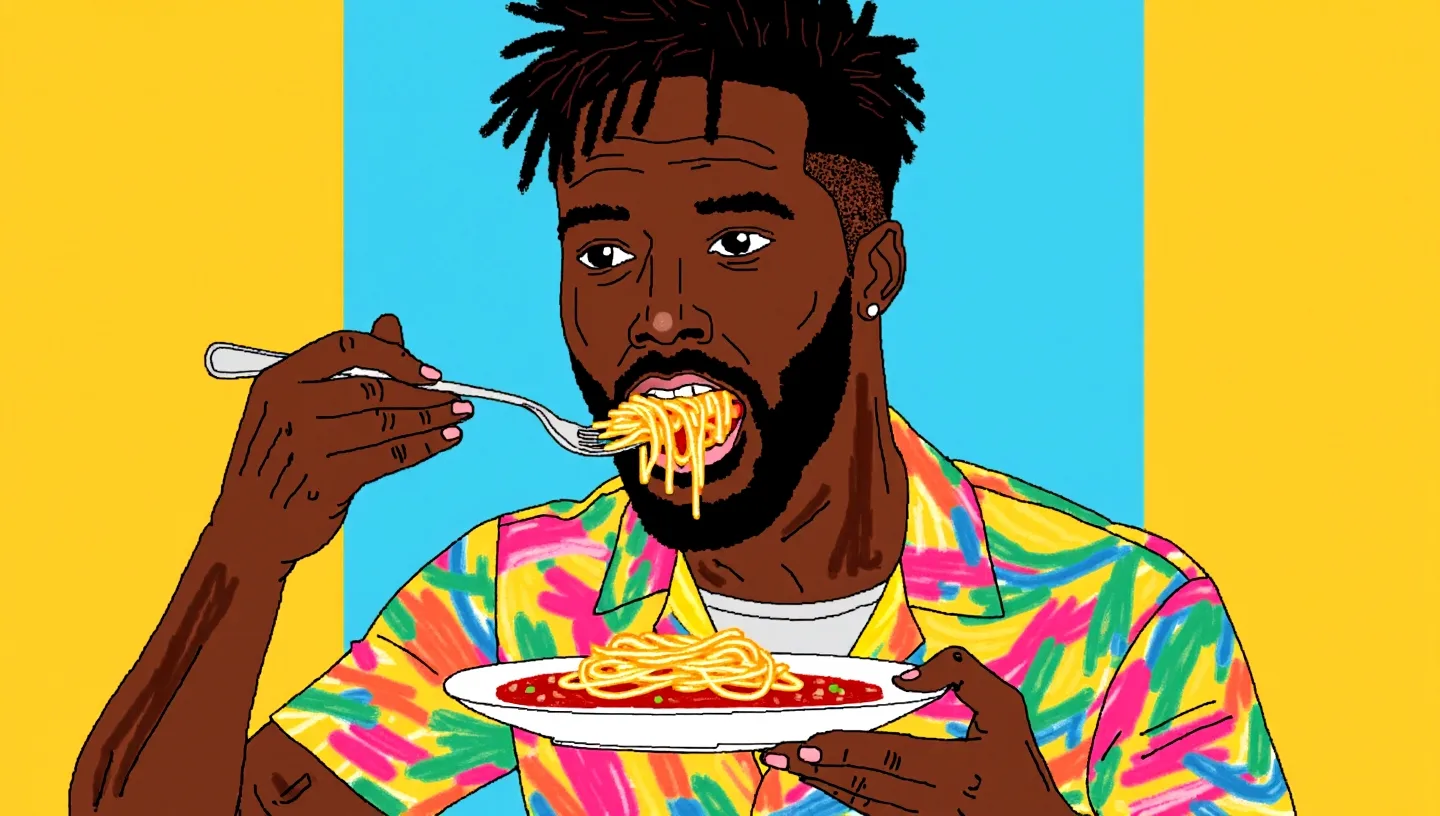 Eating Spaghetti